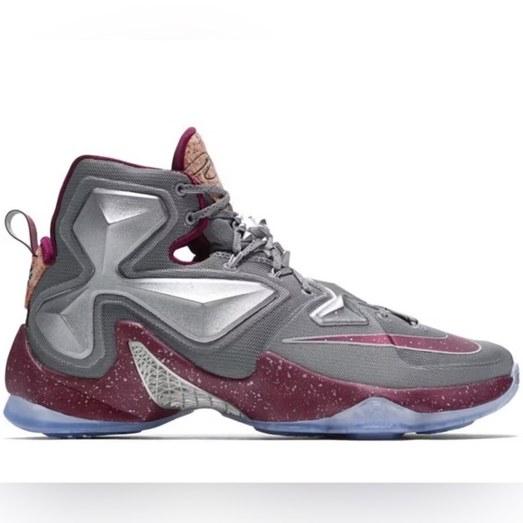 Nike Other - Nike LeBron 13 “Opening Night” Gray and Burgundy Athletic Sneakers